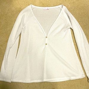 Pink Lilly white top- small